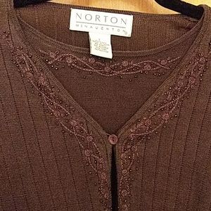 Vintage Norton McNaughton 1 Button Cardigan